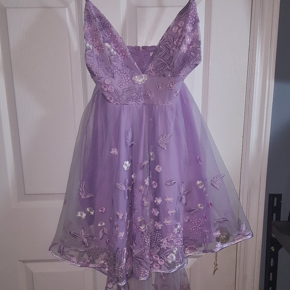 I Feel Pretty Hi-Low Dress in Lavender, XS - Picture 2 of 8
